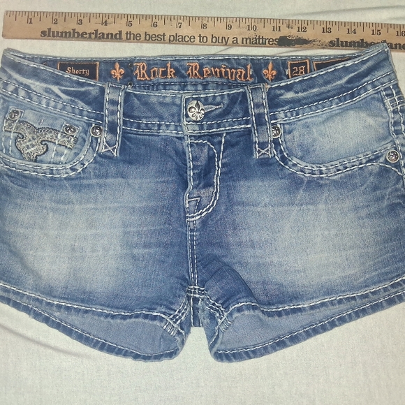 Rock Revival Indigo Denim Shorts - Picture 6 of 6